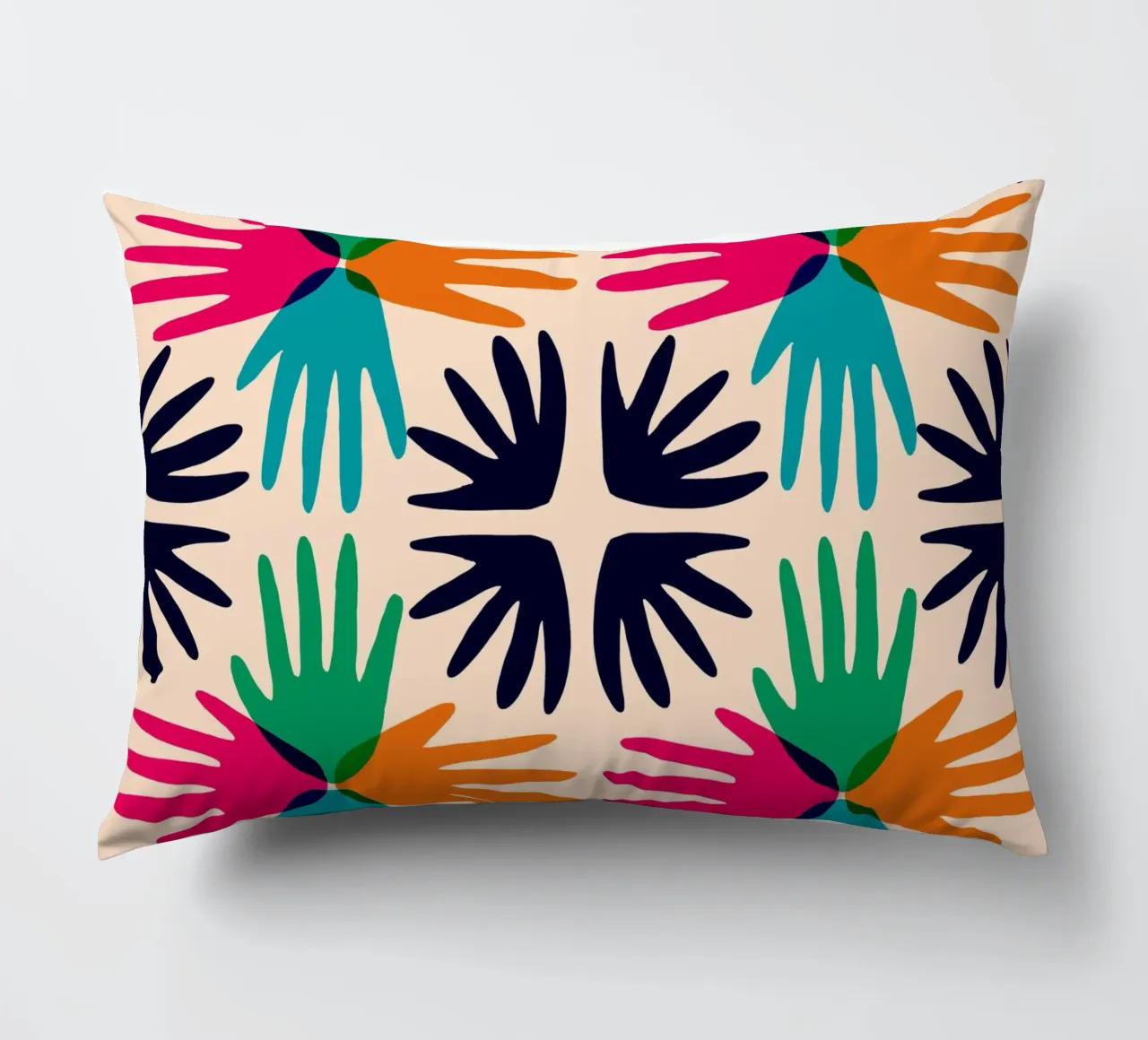 Hands abstract tile cuscino da Studio Fiamma