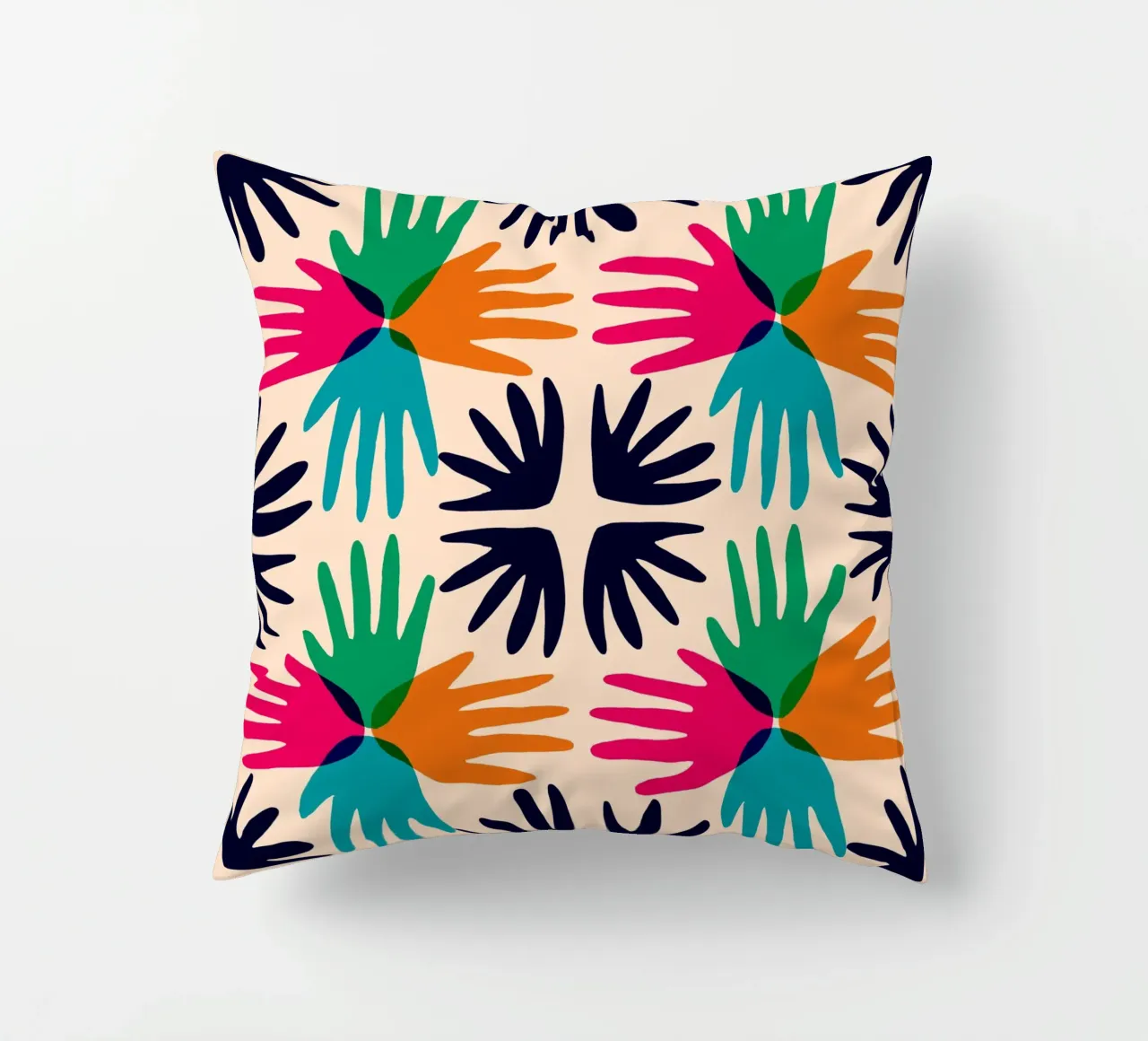 Hands abstract tile cuscino da Studio Fiamma