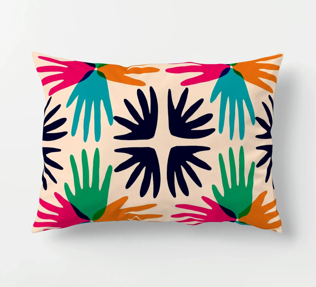 Hands abstract tile cuscino da Studio Fiamma