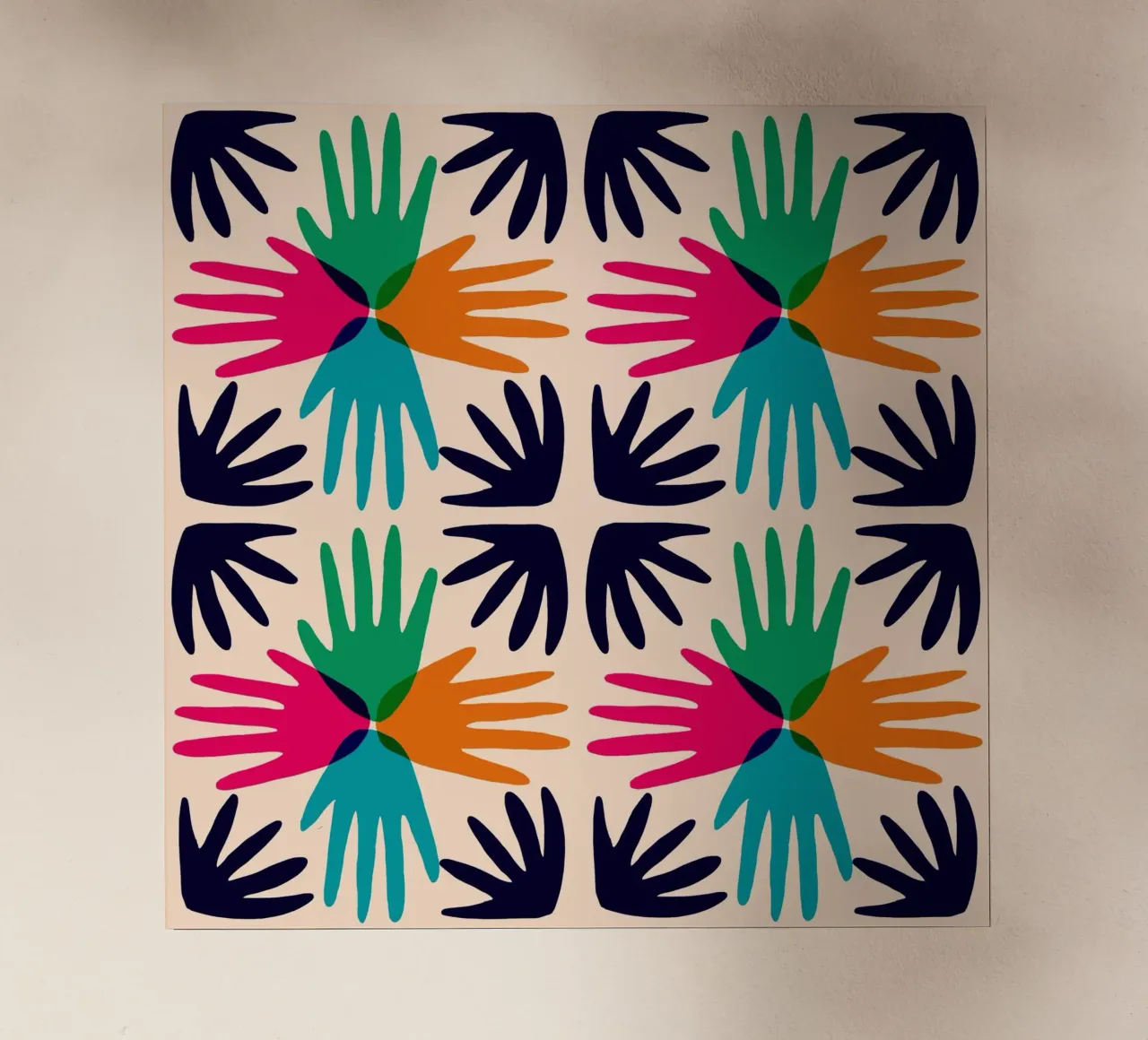 Hands abstract tile pellicola backlit da Studio Fiamma