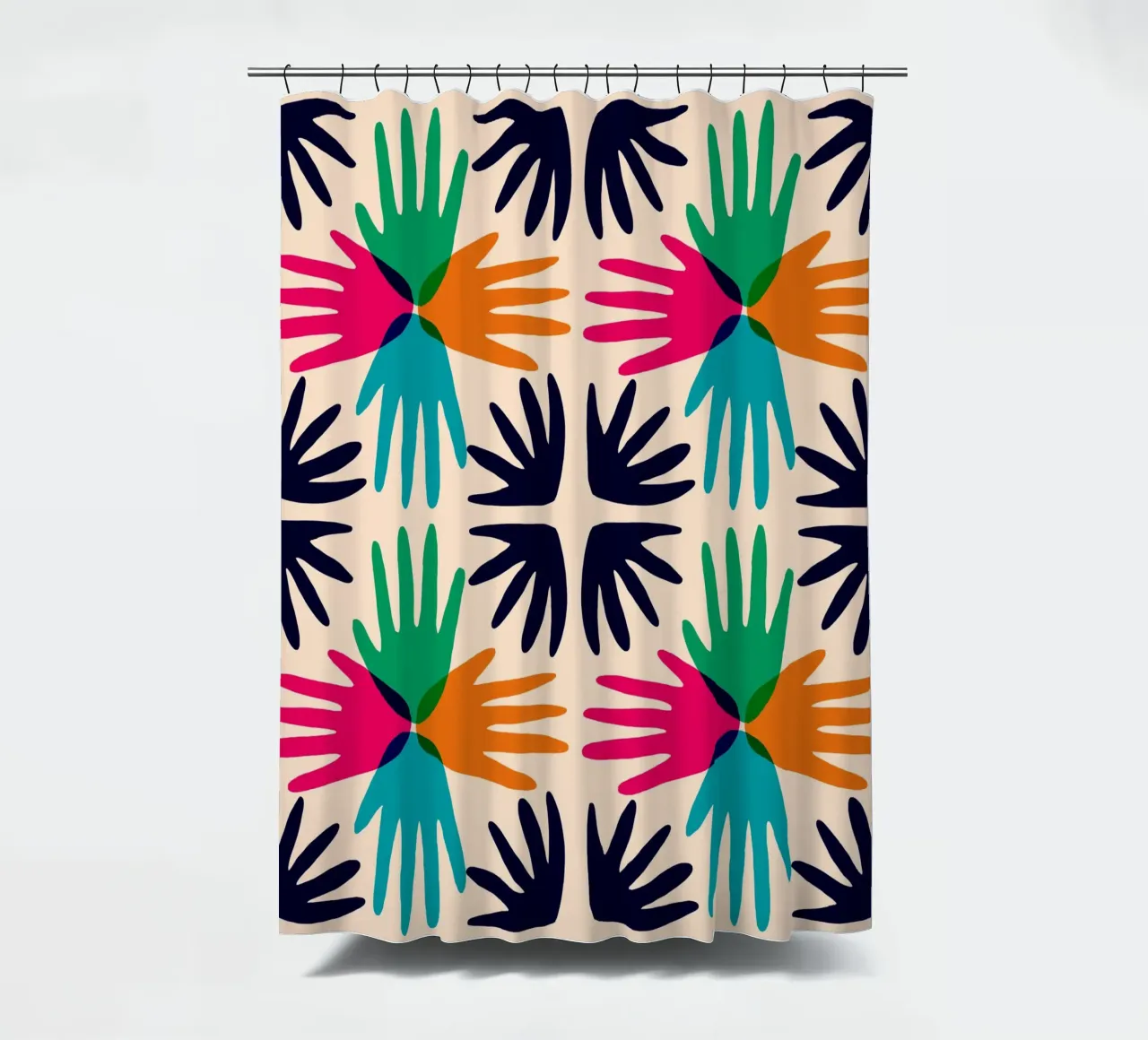 Hands abstract tile tenda da doccia da Studio Fiamma