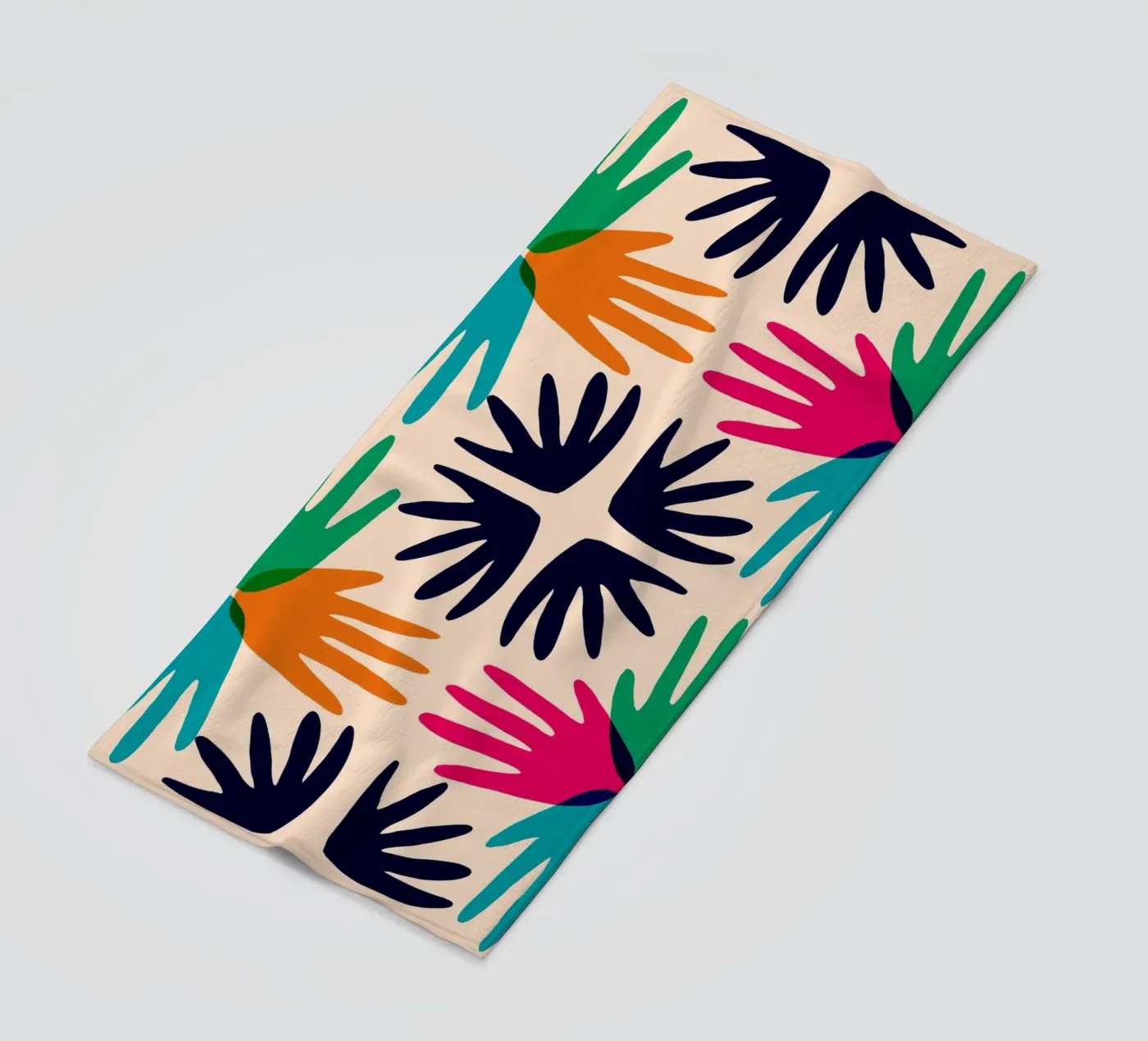 Hands abstract tile telo mare da Studio Fiamma