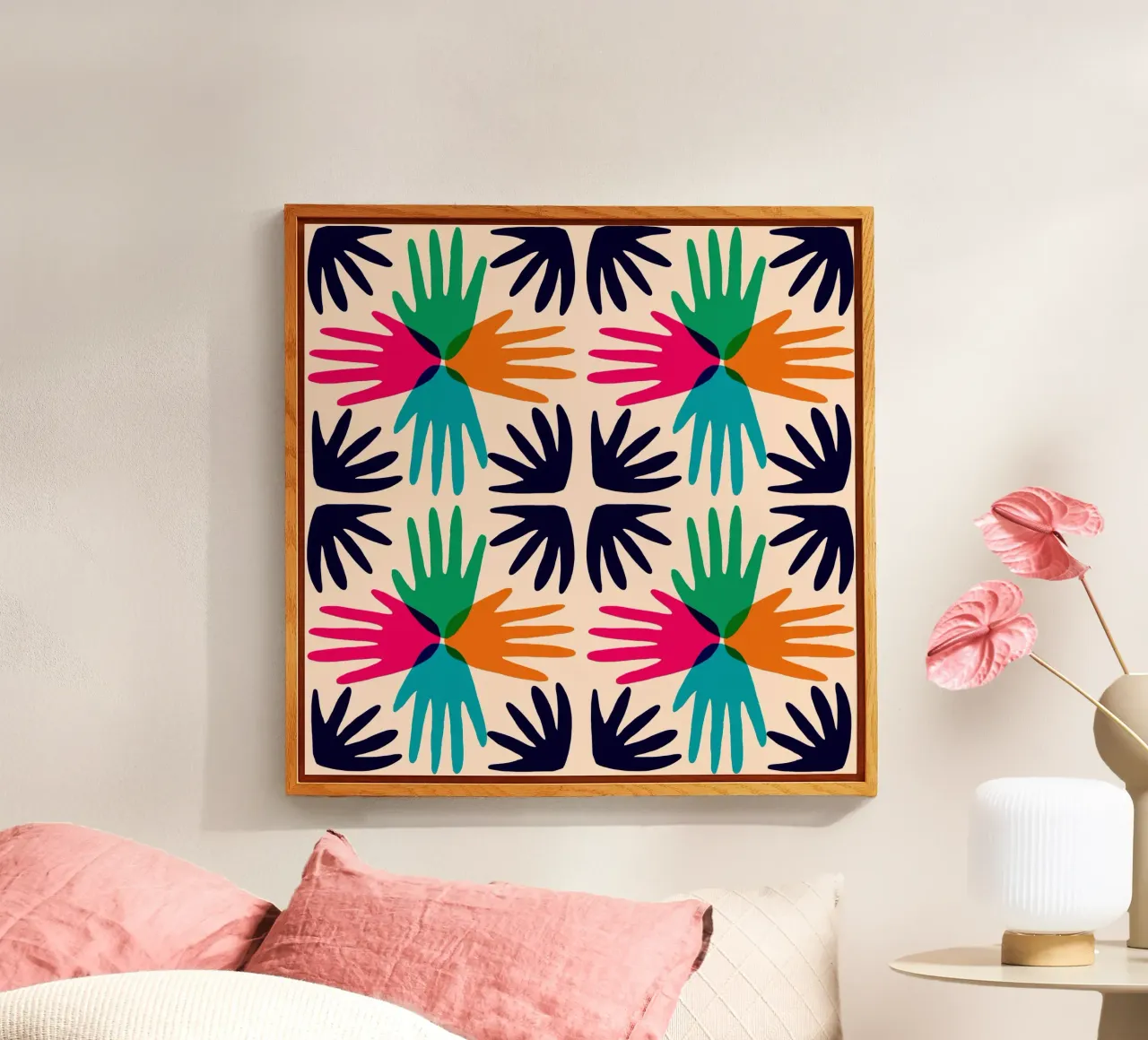 Hands abstract tile plexiglass da Studio Fiamma