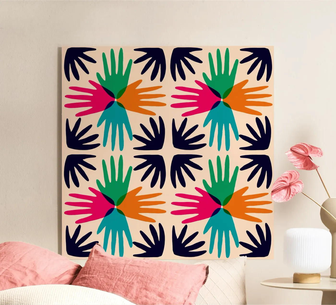 Hands abstract tile plexiglas de Studio Fiamma