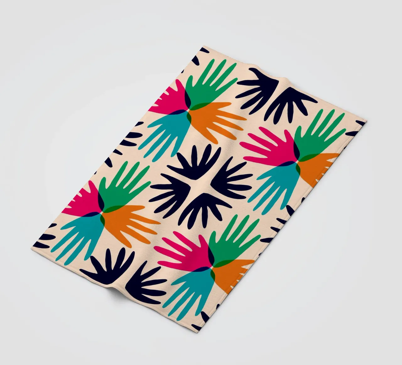 Hands abstract tile coperta in pile da Studio Fiamma