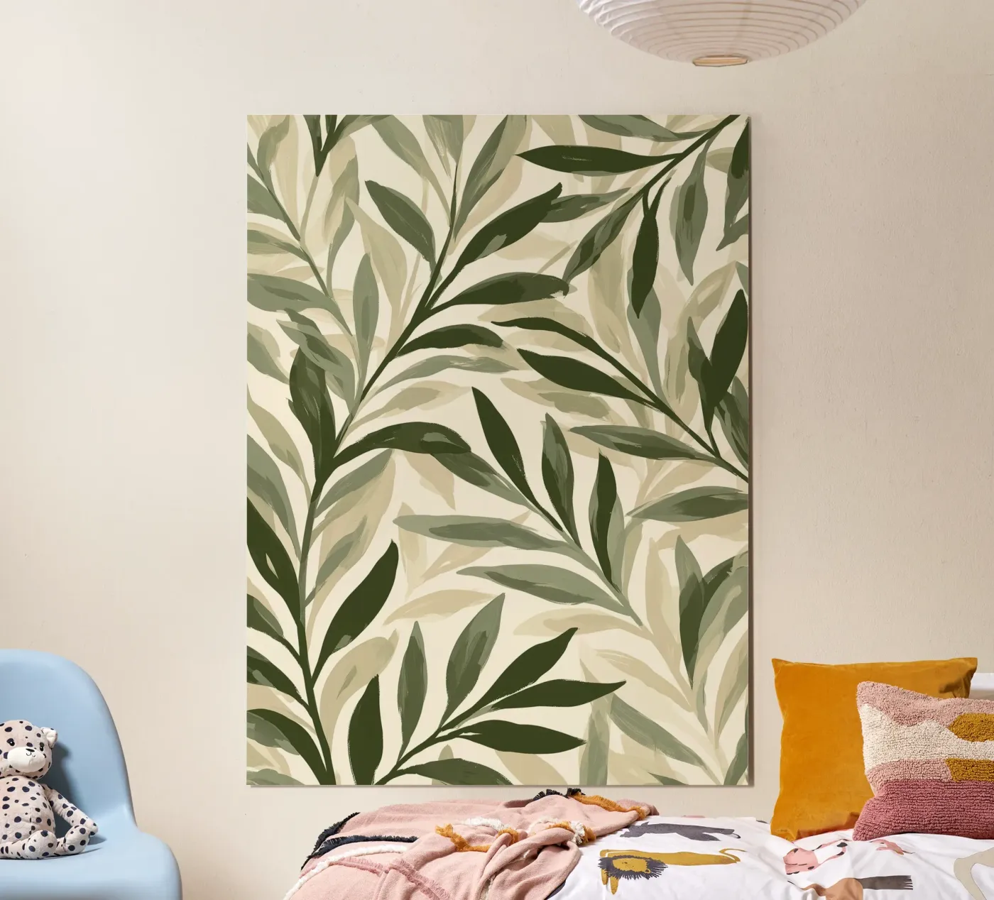 Mediterranean Olive Branch Pattern poster da Verse