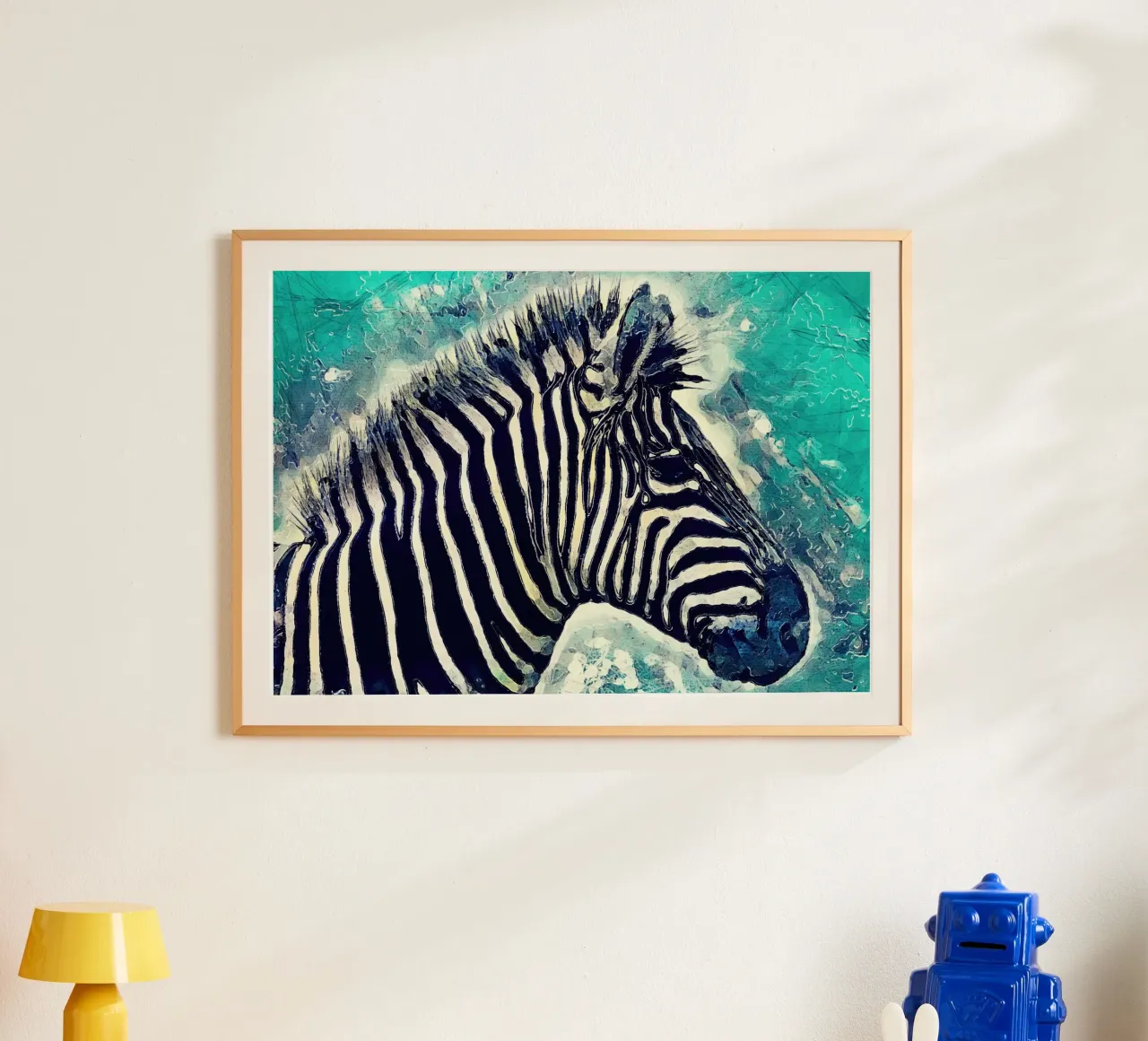 Zebra Tier Kunst Poster von Justyna Jaszke JBJart