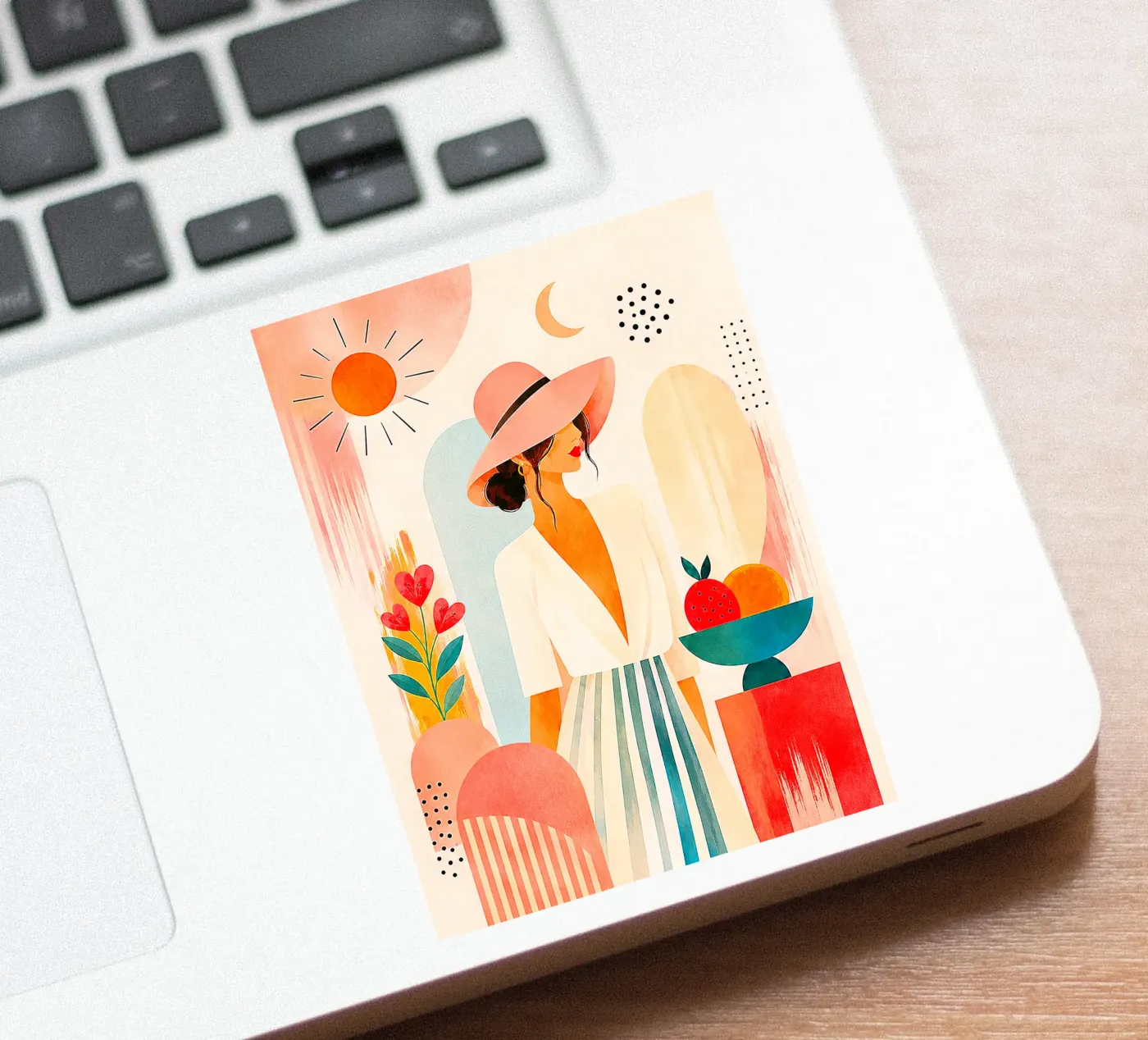 Sunlit Elegance sticker by PurePrint Studio