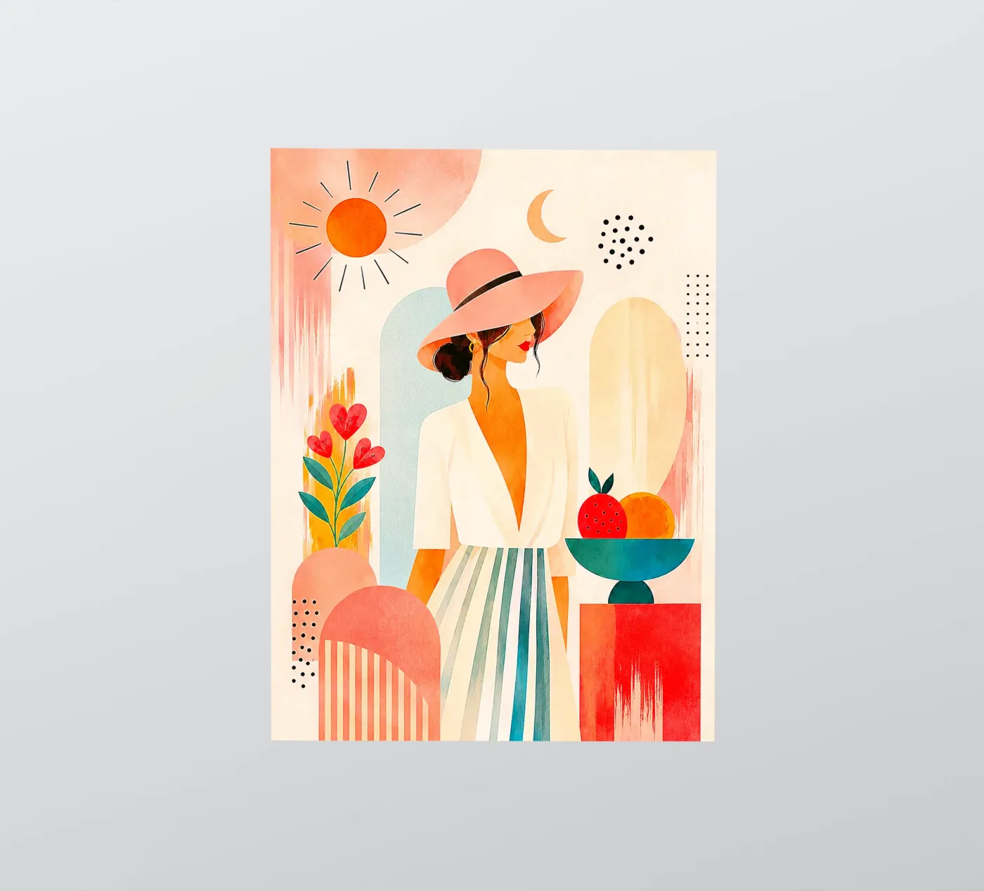 Sunlit Elegance sticker by PurePrint Studio