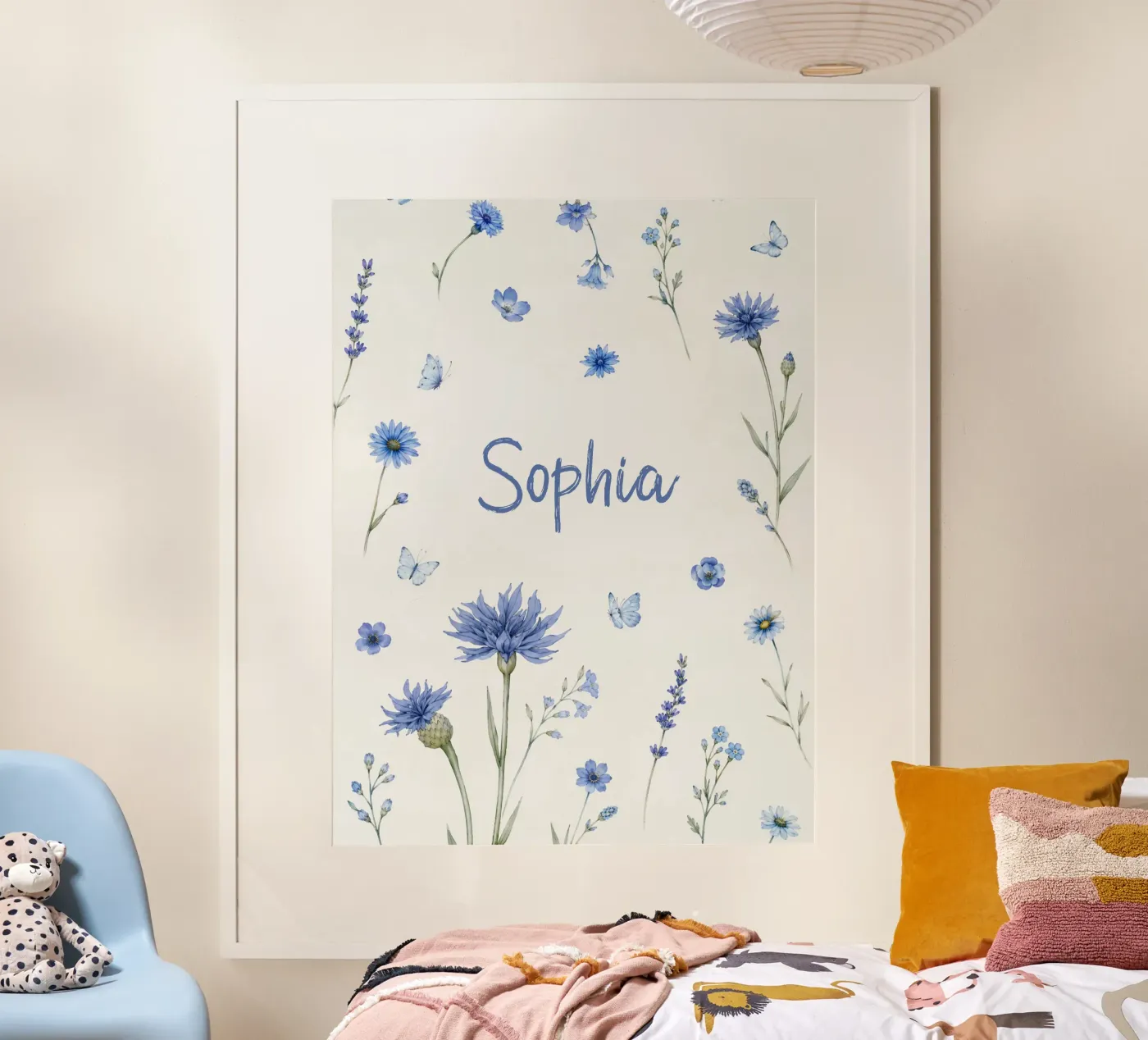 Cornflower Blue poster by Little Moon & Co