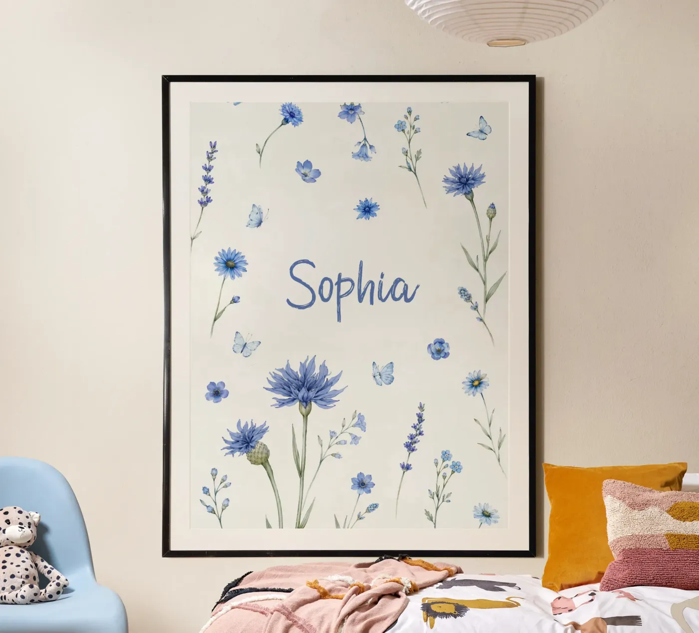 Cornflower Blue poster by Little Moon & Co