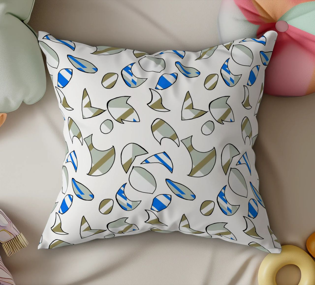 AVERSES" motifs to print on any surface. decorative cushion by http://www.10decarreaudesign