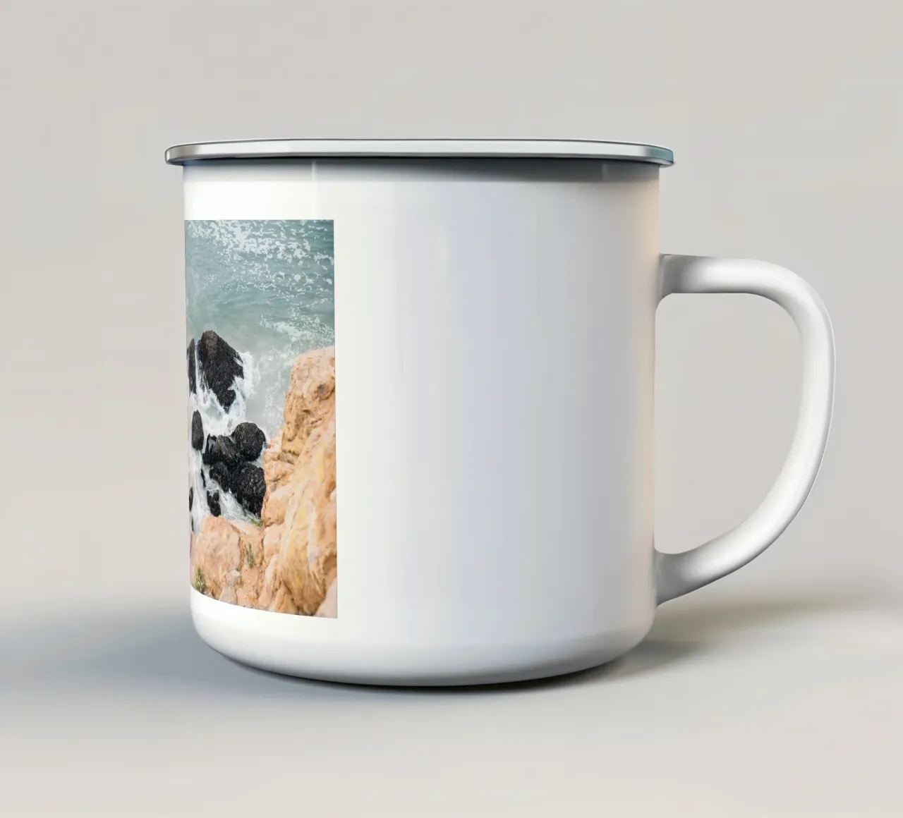 Ocean Rocks tazza in smalto da patiphotography