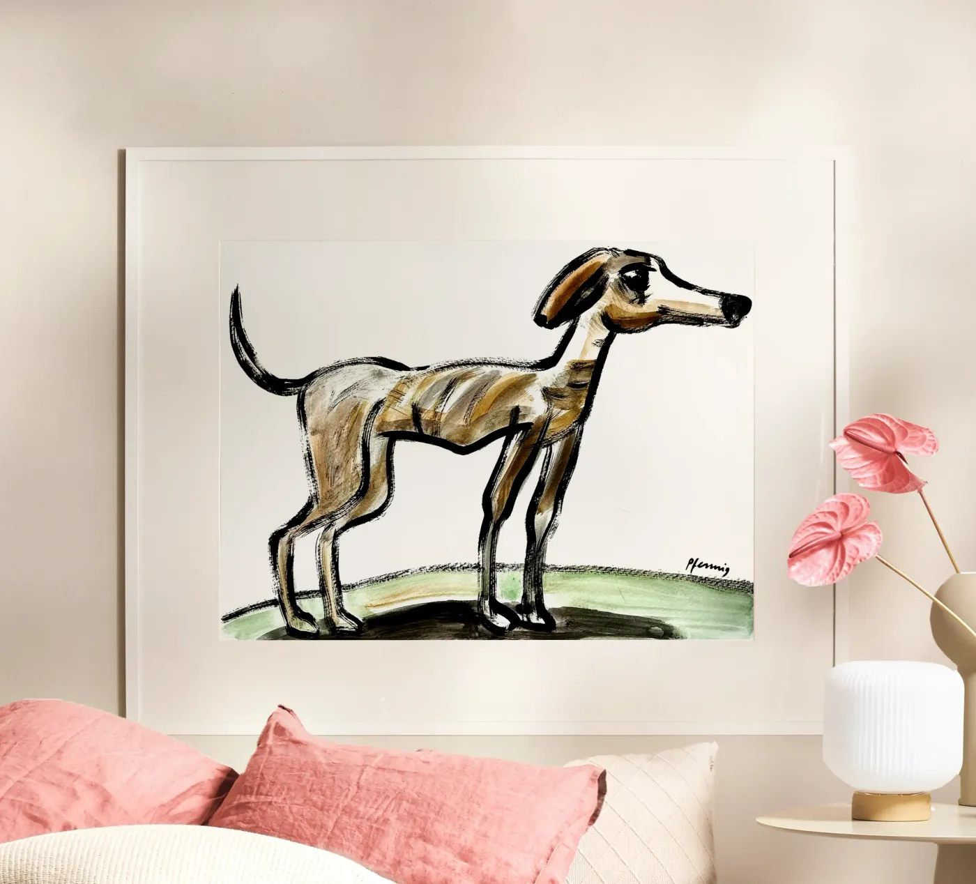 Greyhound poster by Puschkinowa