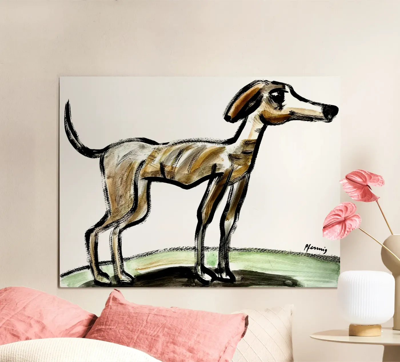 Greyhound poster by Puschkinowa