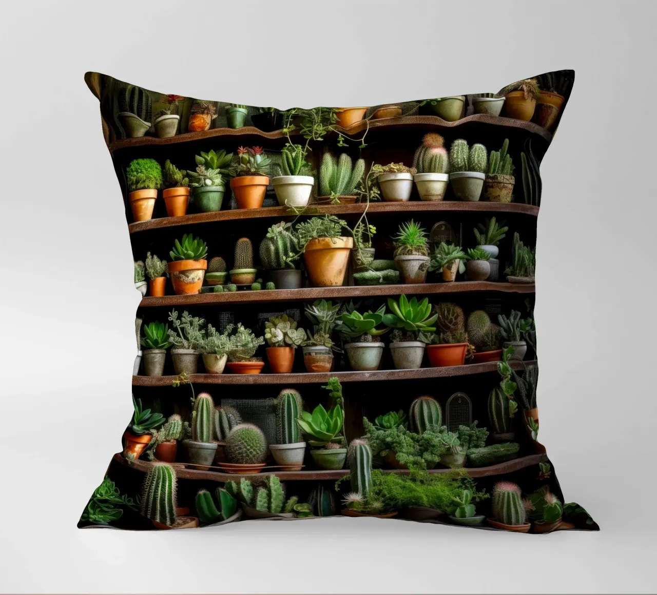 Succulente e cactus arte della natura cuscino da Justyna Jaszke JBJart