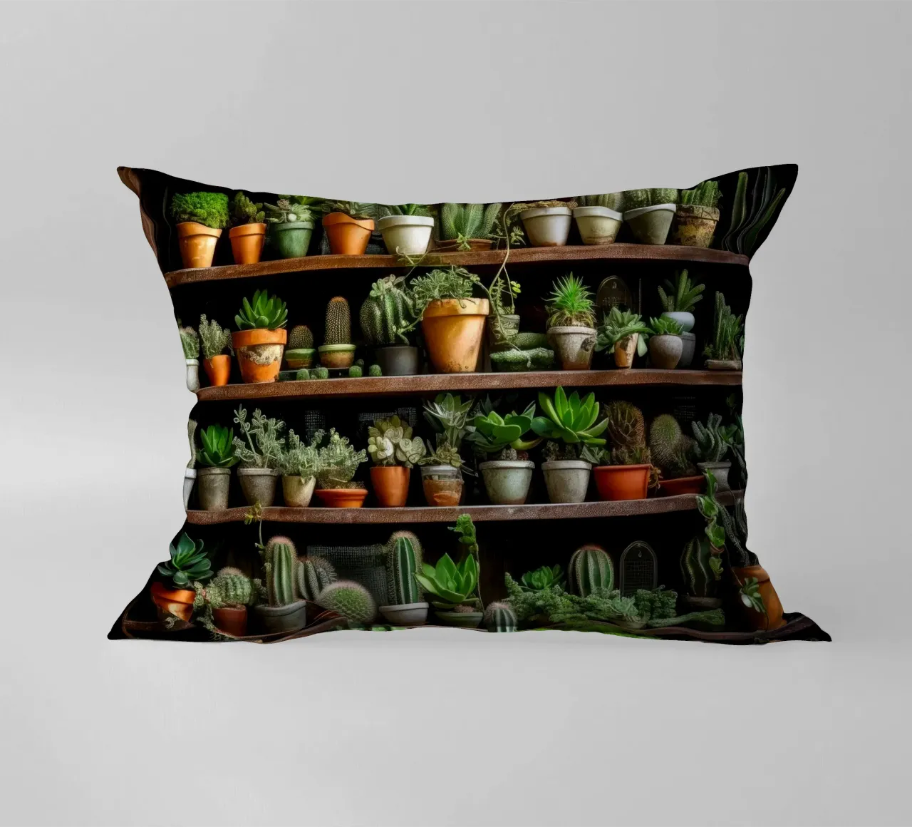 Succulente e cactus arte della natura cuscino da Justyna Jaszke JBJart