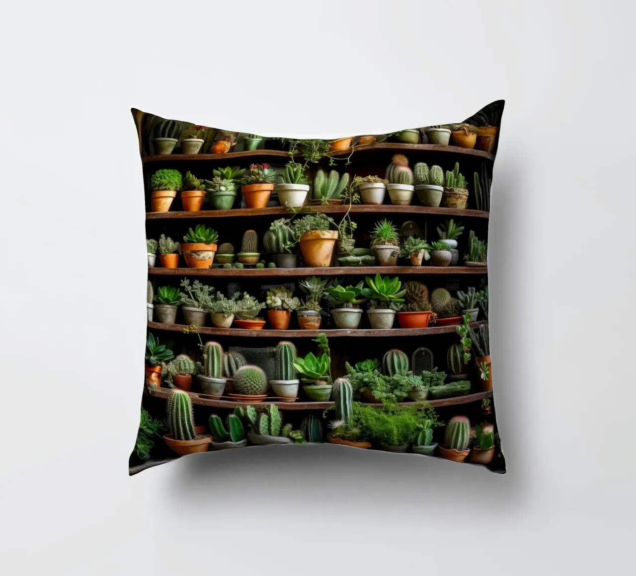 Succulente e cactus arte della natura cuscino da Justyna Jaszke JBJart