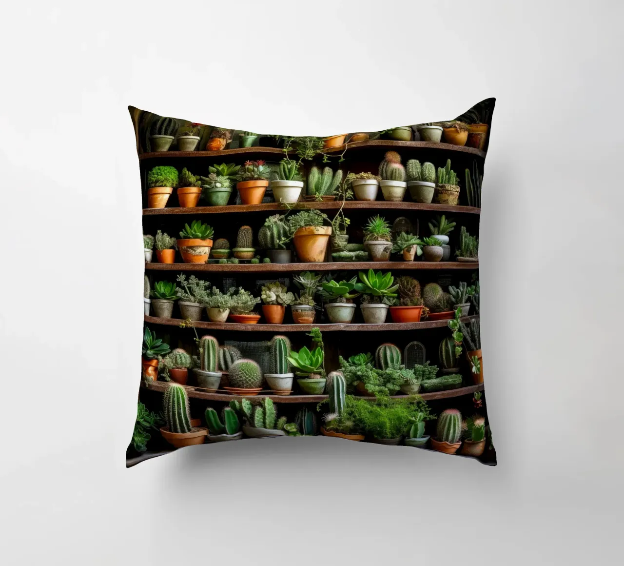 Succulente e cactus arte della natura cuscino da Justyna Jaszke JBJart