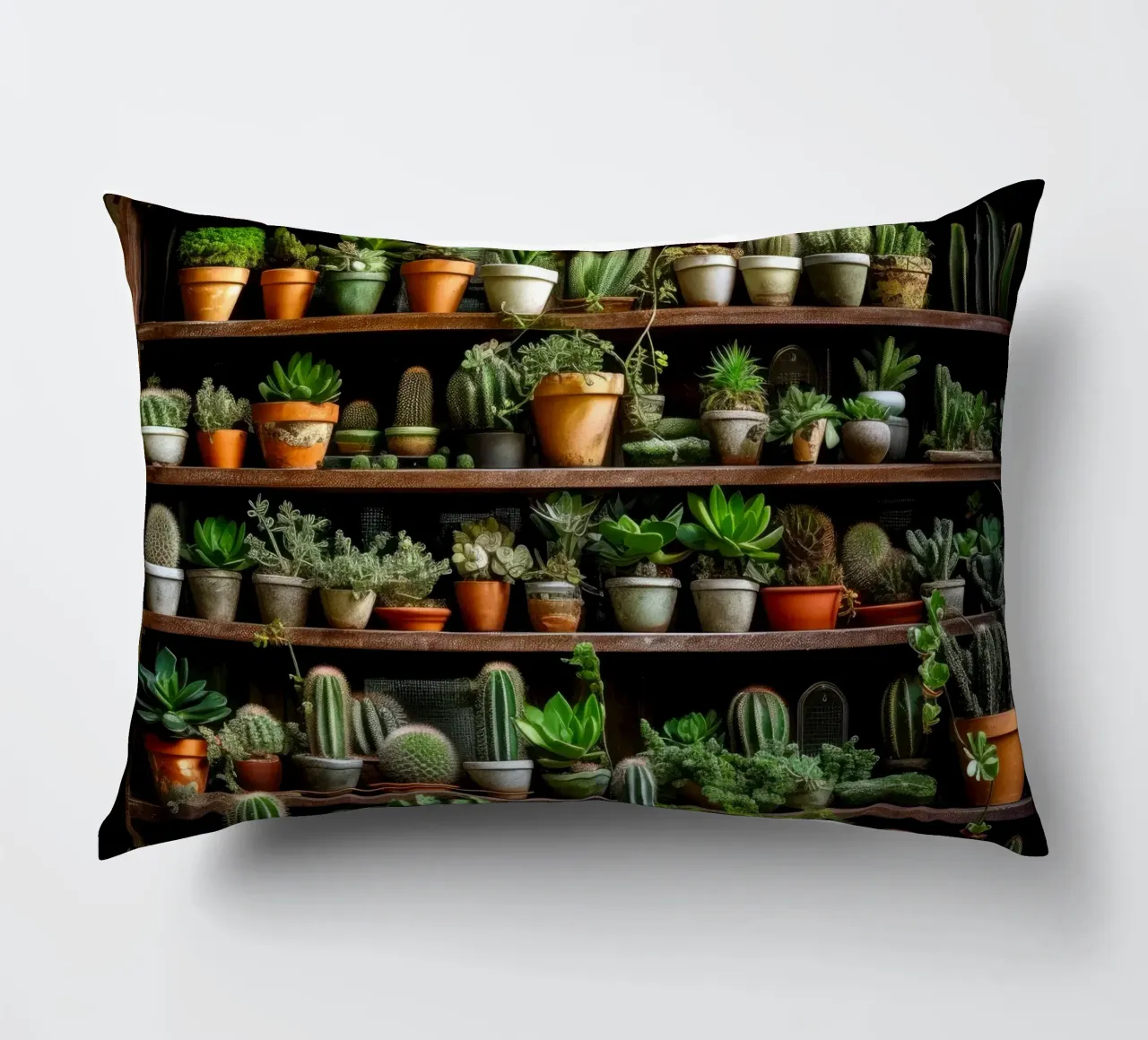 Succulente e cactus arte della natura cuscino da Justyna Jaszke JBJart