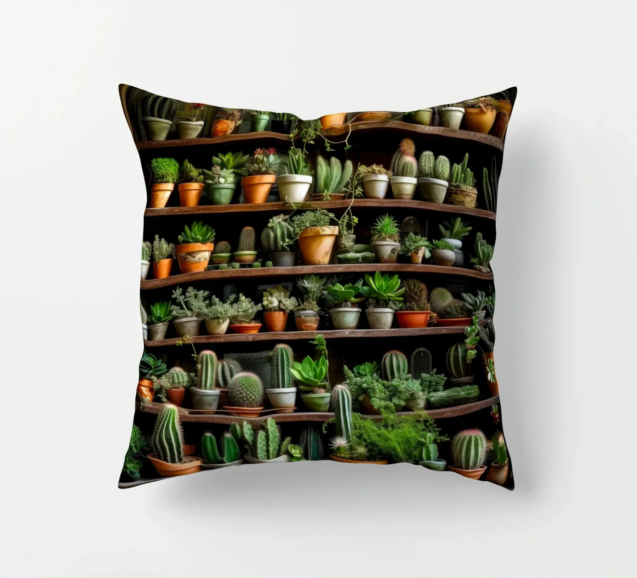 Succulente e cactus arte della natura cuscino da Justyna Jaszke JBJart