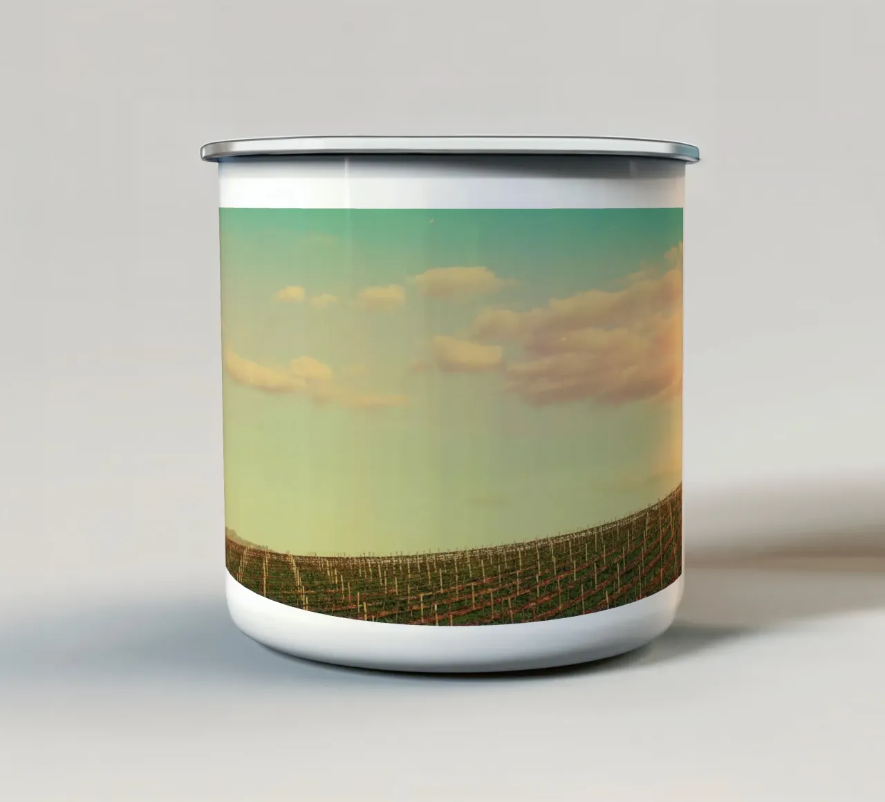 Rosedale Vineyard tazza in smalto da Emma Zoe Brew
