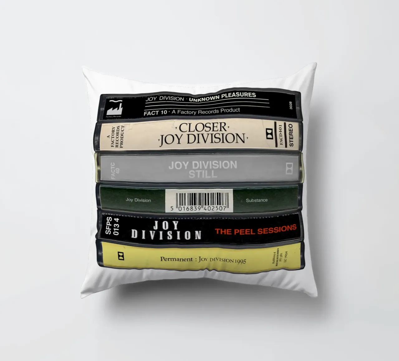 Joy Division - Album raccolti - Stampa su cassetta cuscino da MrMustardPrints
