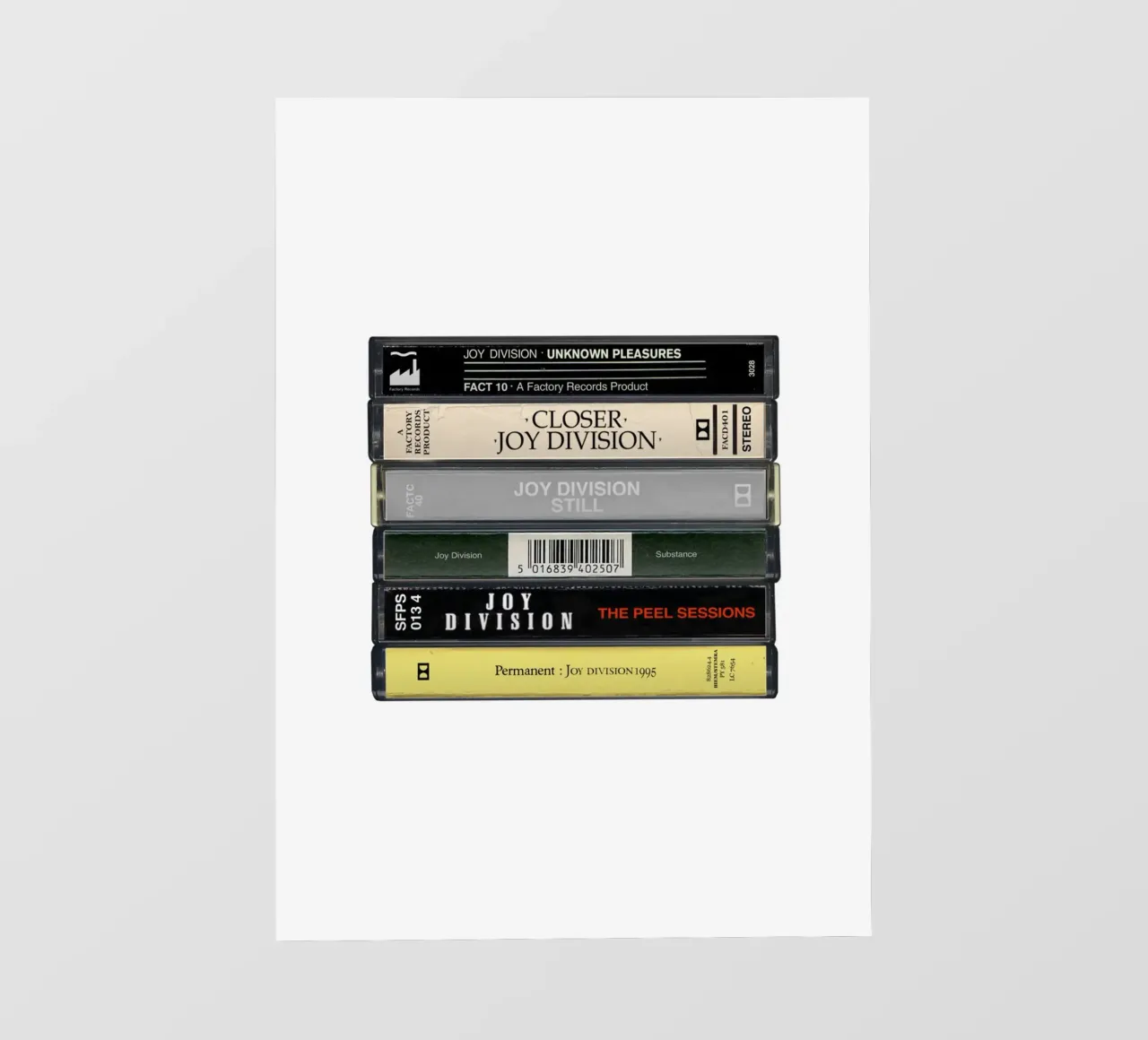 Joy Division - Album raccolti - Stampa su cassetta telo in pvc da MrMustardPrints