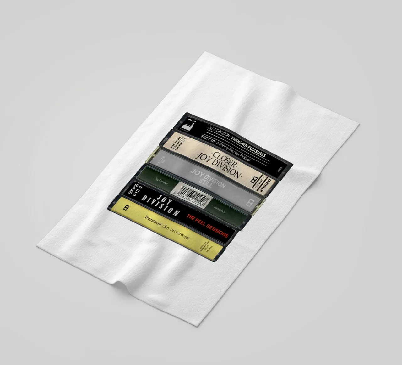 Joy Division - Album raccolti - Stampa su cassetta telo mare da MrMustardPrints