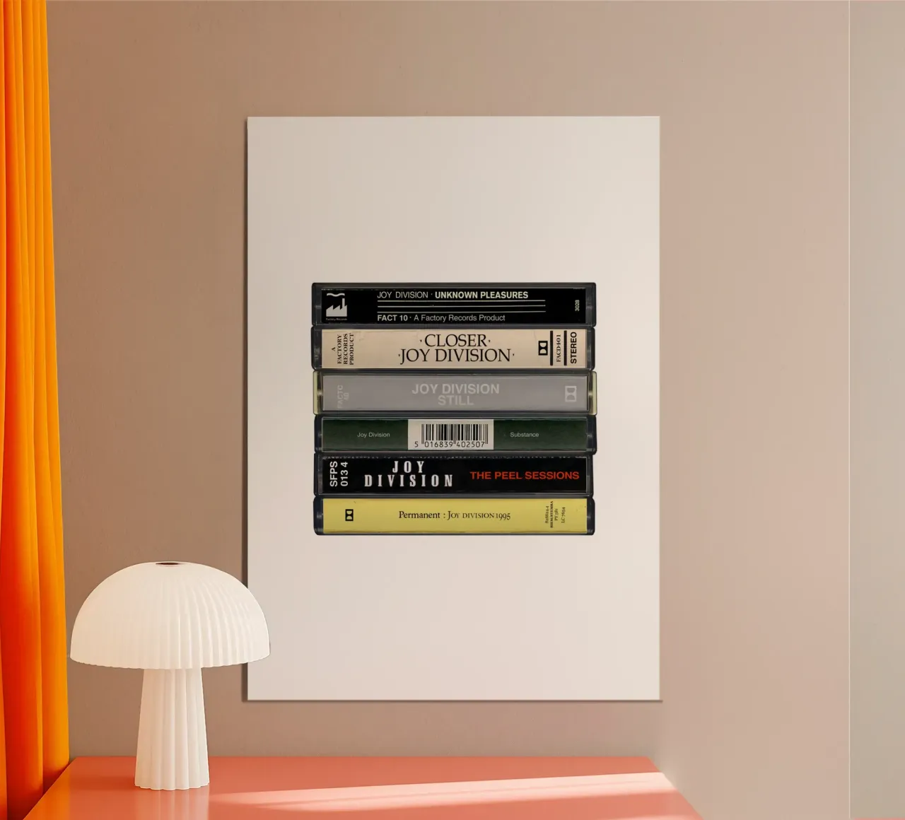 Joy Division - Album raccolti - Stampa su cassetta alluminio dibond da MrMustardPrints