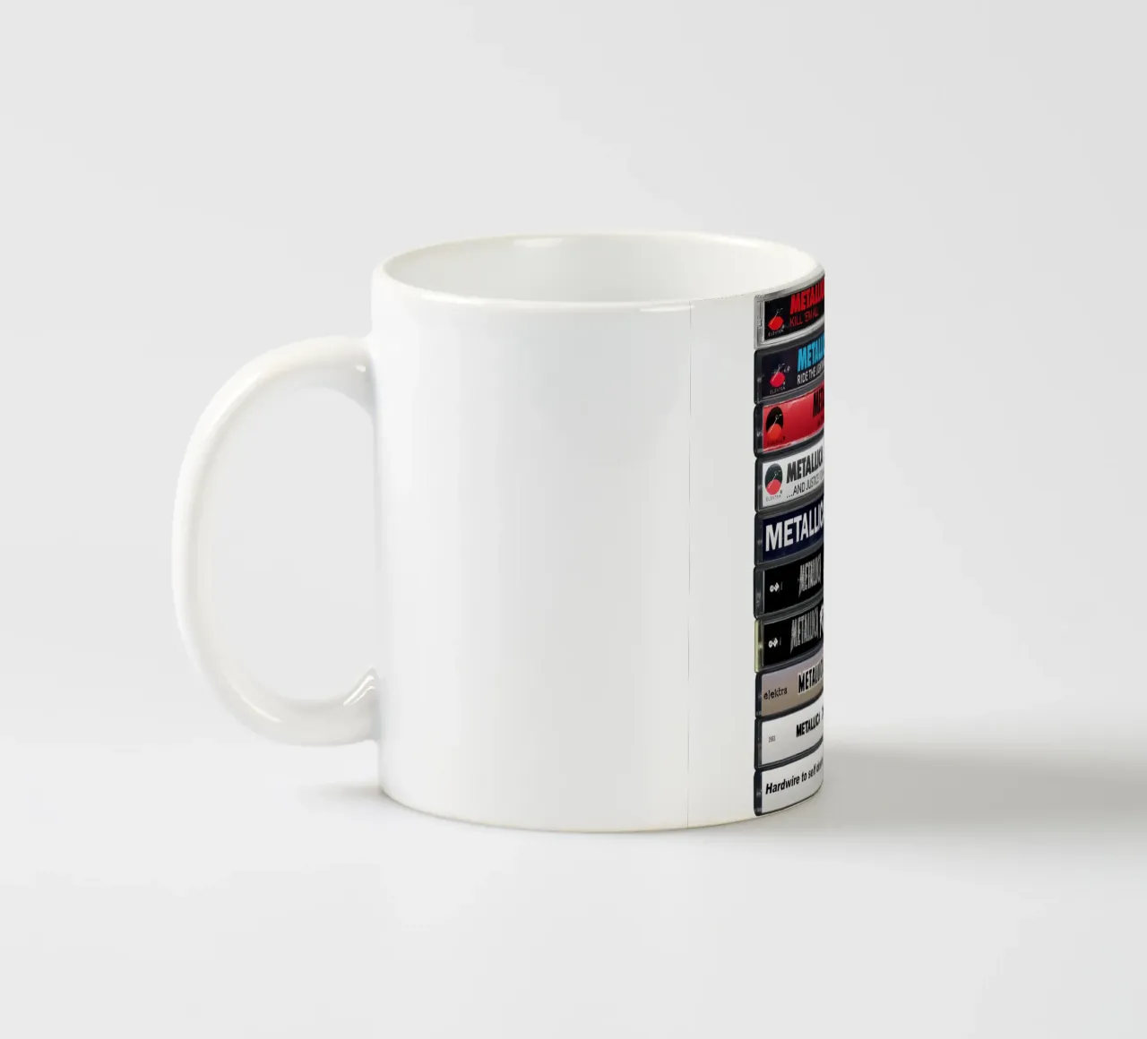 Metallica Albums - Cassette Print tazza in ceramica da MrMustardPrints