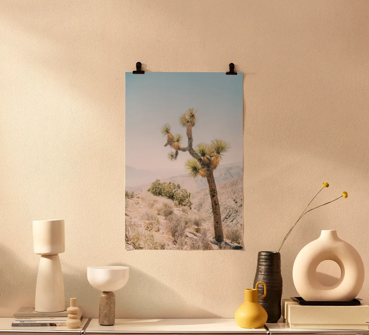 Joshua Tree poster con telaio in legno da patiphotography