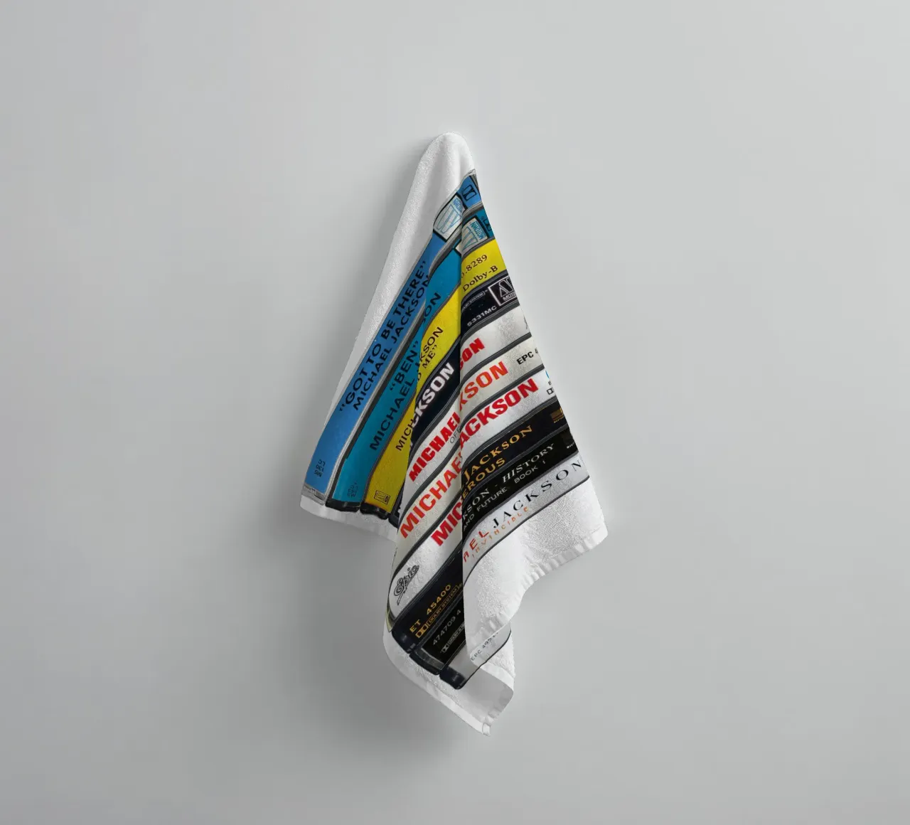 Michael Jackson - Collected Albums - Cassette Print towel by MrMustardPrints