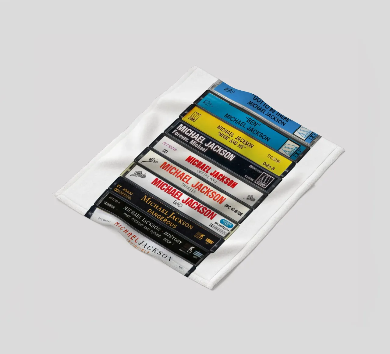 Michael Jackson - Album raccolti - Stampa su cassetta coperta in pile da MrMustardPrints