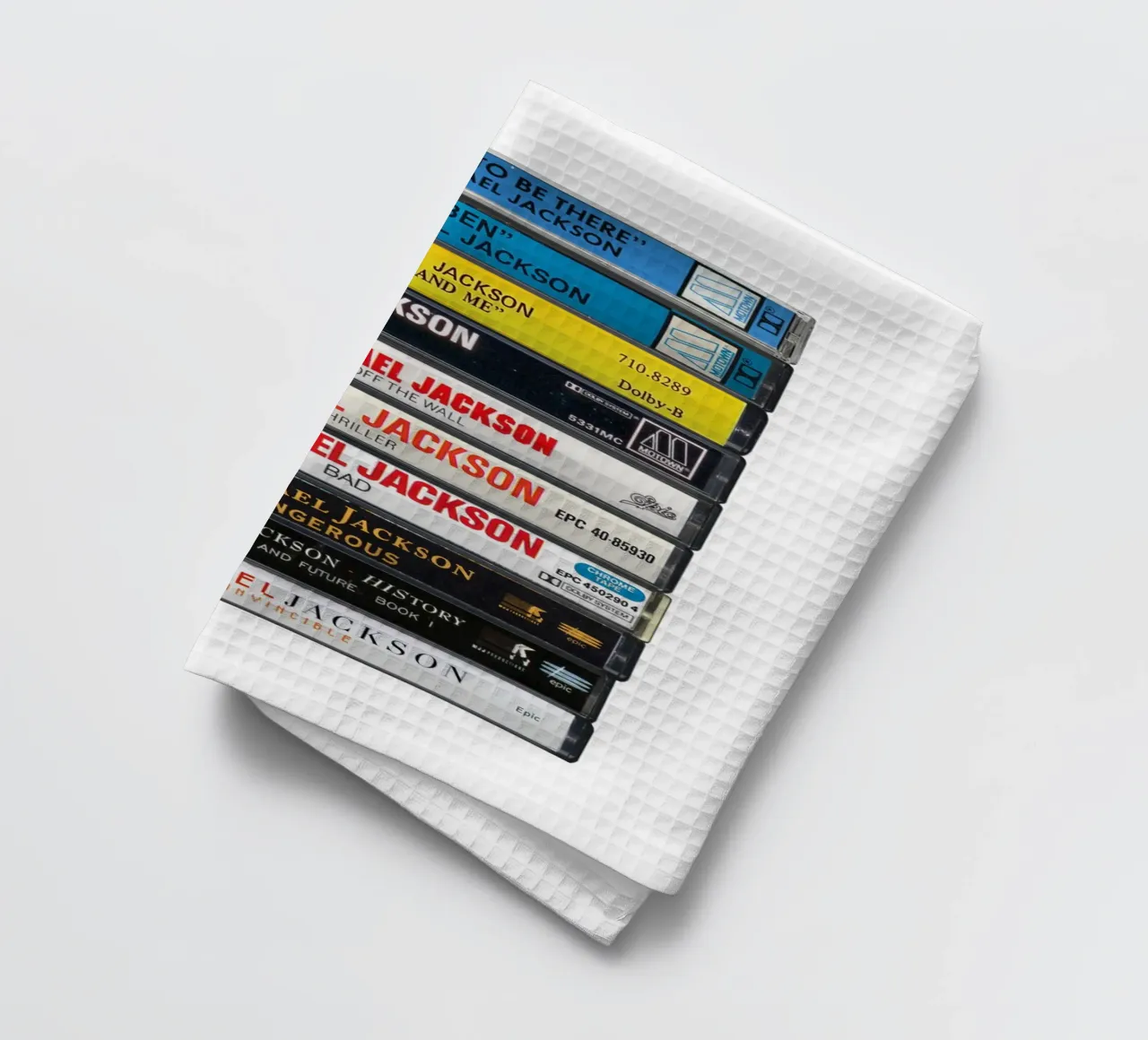 Michael Jackson - Collected Albums - Cassette imprimée torchon de MrMustardPrints