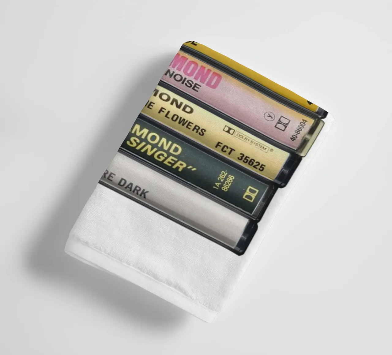 Neil Diamond - Collected Albums - Cassette Print towel by MrMustardPrints