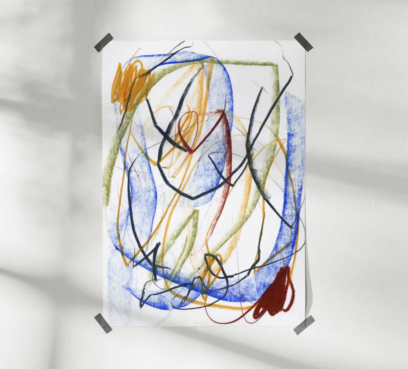 Colourful Flow poster da Abstrakte Malerei