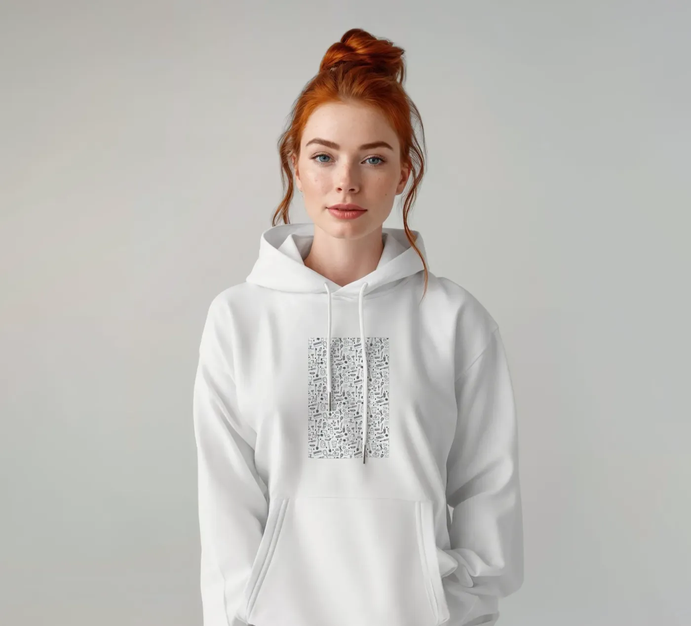 Shower Pattern hoodie by Herzette
