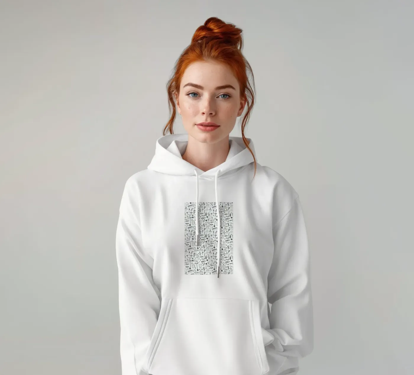 Shower Pattern hoodie by Herzette