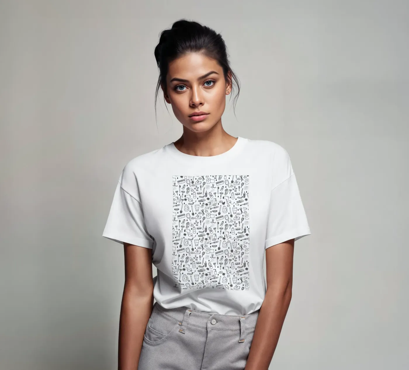 Shower Pattern t-shirt da Herzette