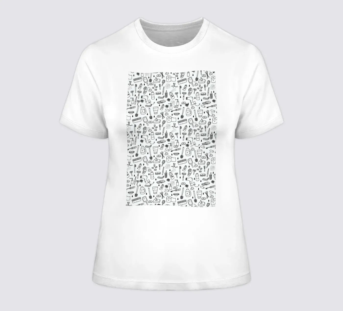 Shower Pattern t-shirt da donna da Herzette