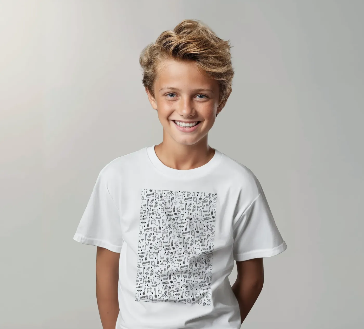 Shower Pattern Kinder T-Shirt von Herzette