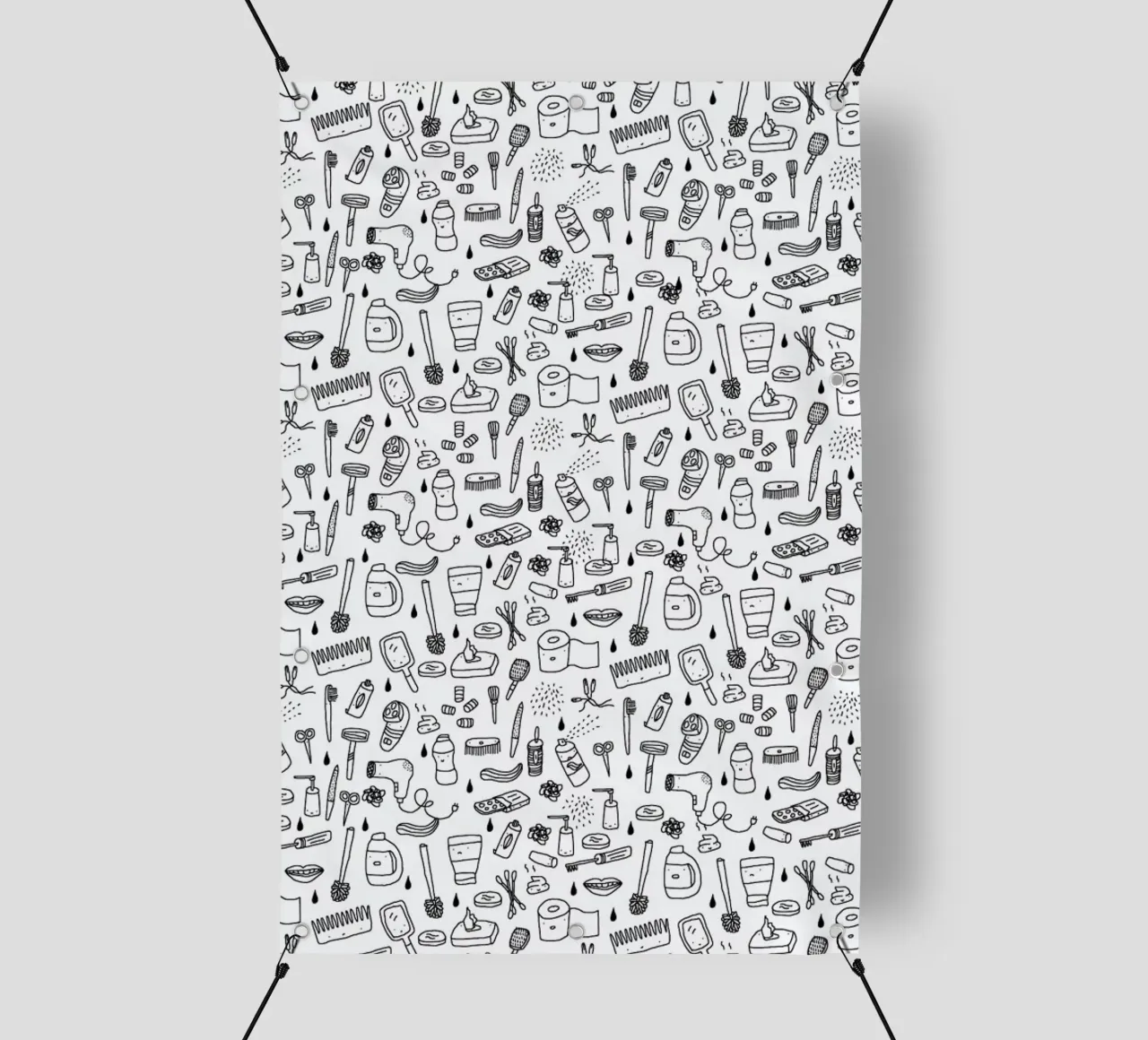 Shower Pattern telo in pvc da Herzette