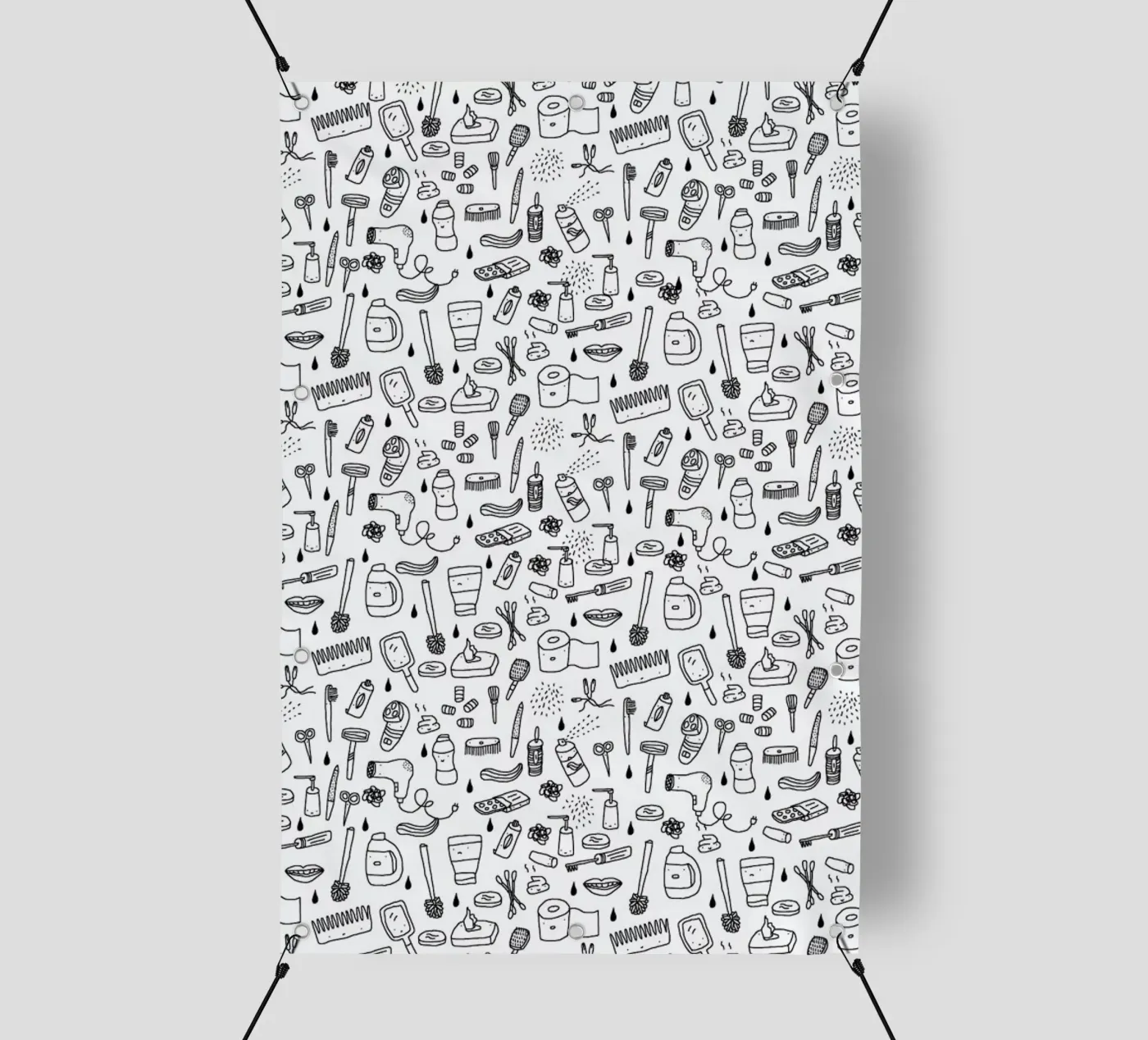Shower Pattern telo in pvc da Herzette