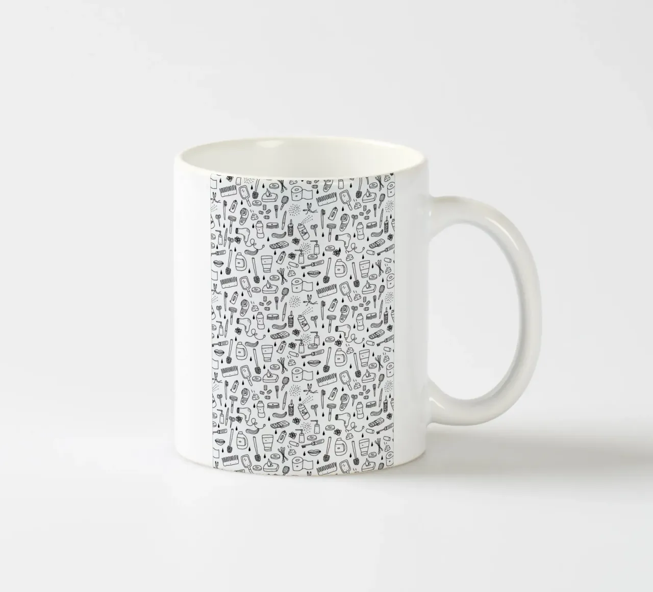 Shower Pattern tazza in ceramica da Herzette