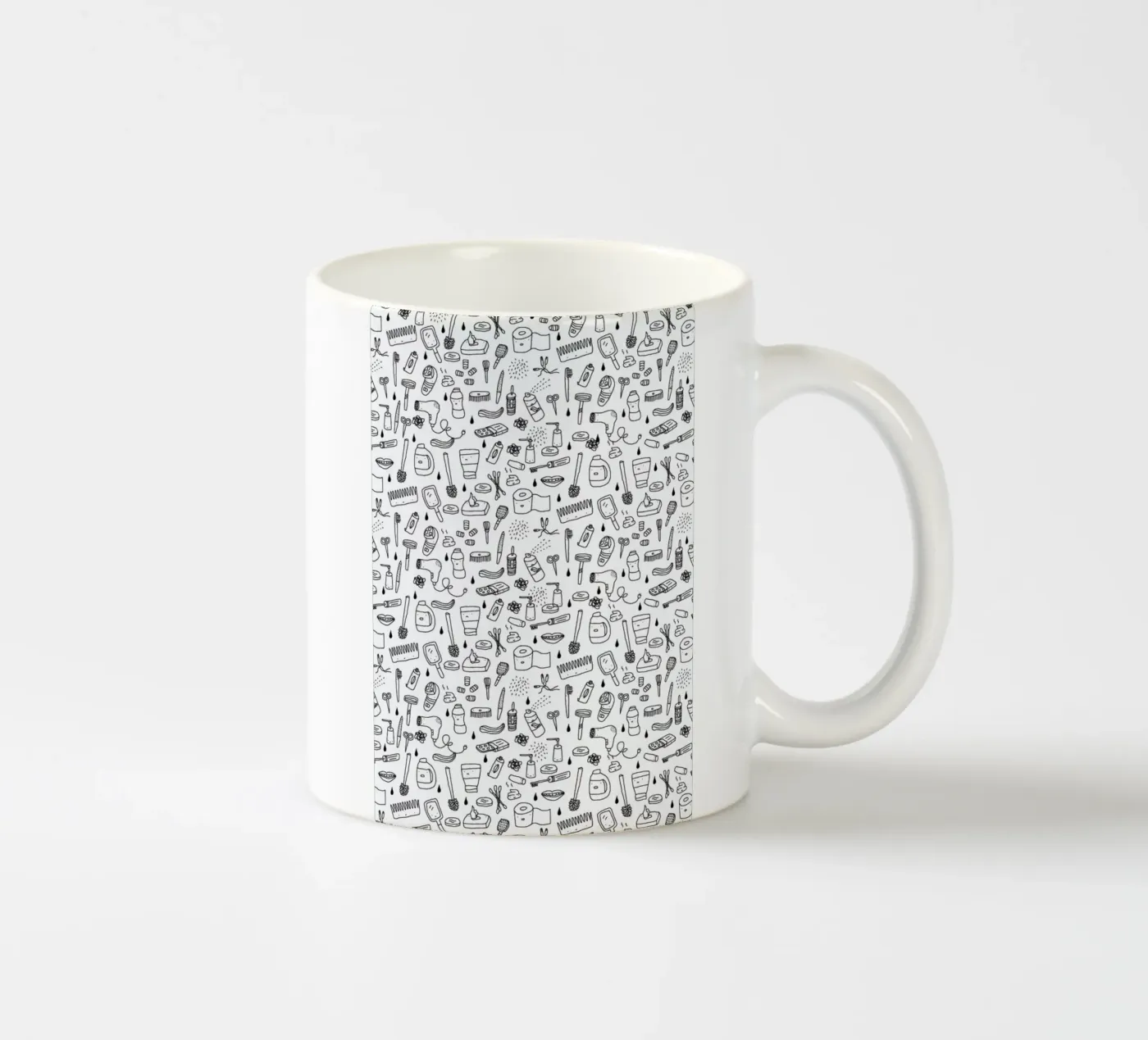 Shower Pattern ceramic mug by Herzette