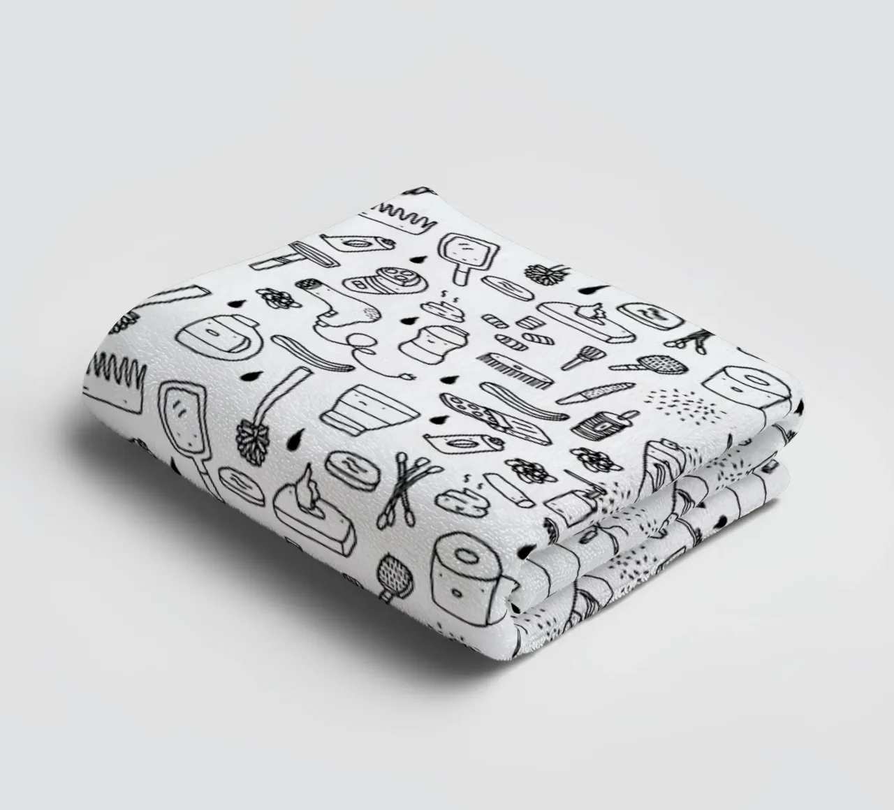 Shower Pattern towel by Herzette