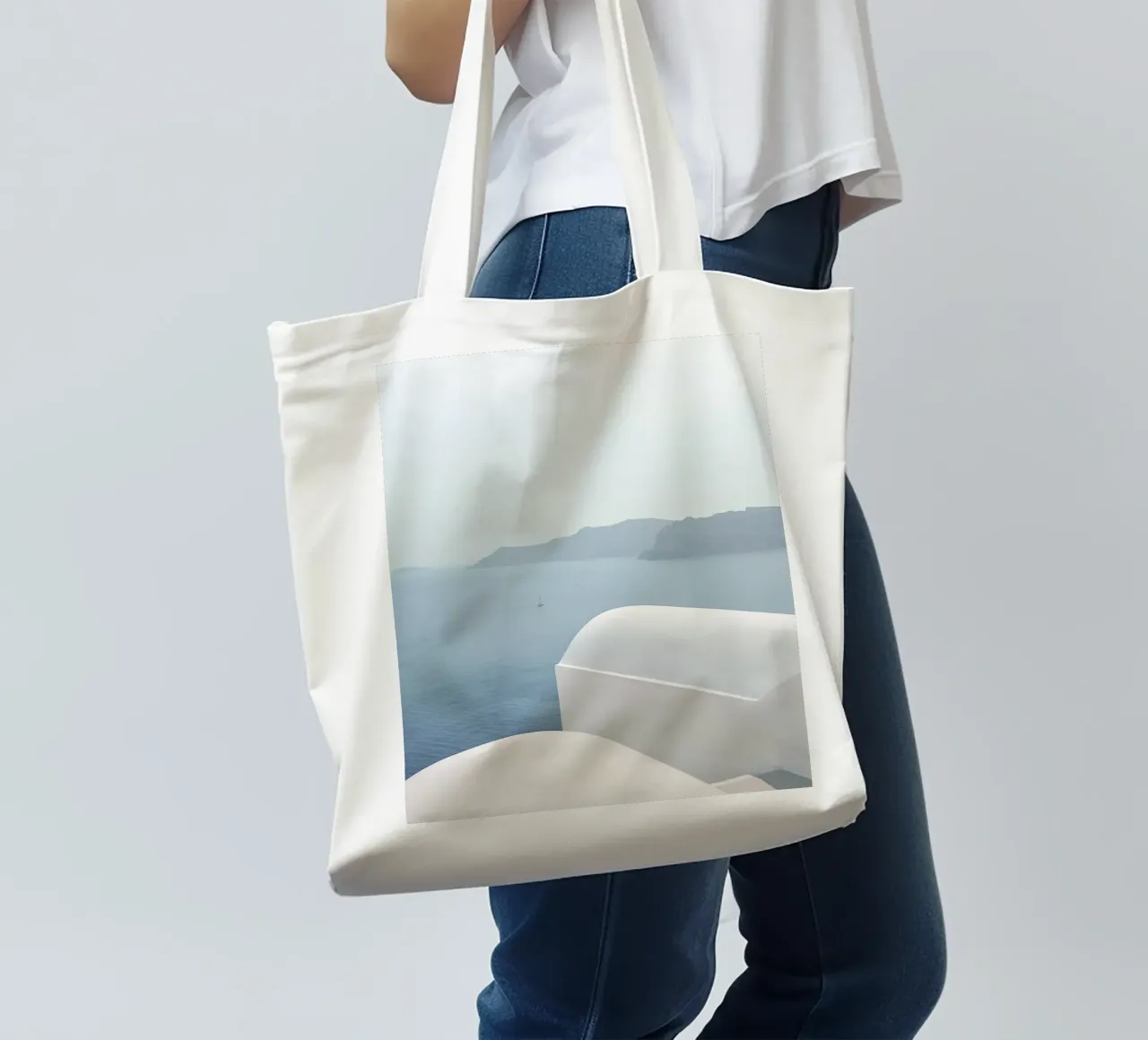 Design con vista sul mare Egeo - pace e spazio borsa in juta da Whole©