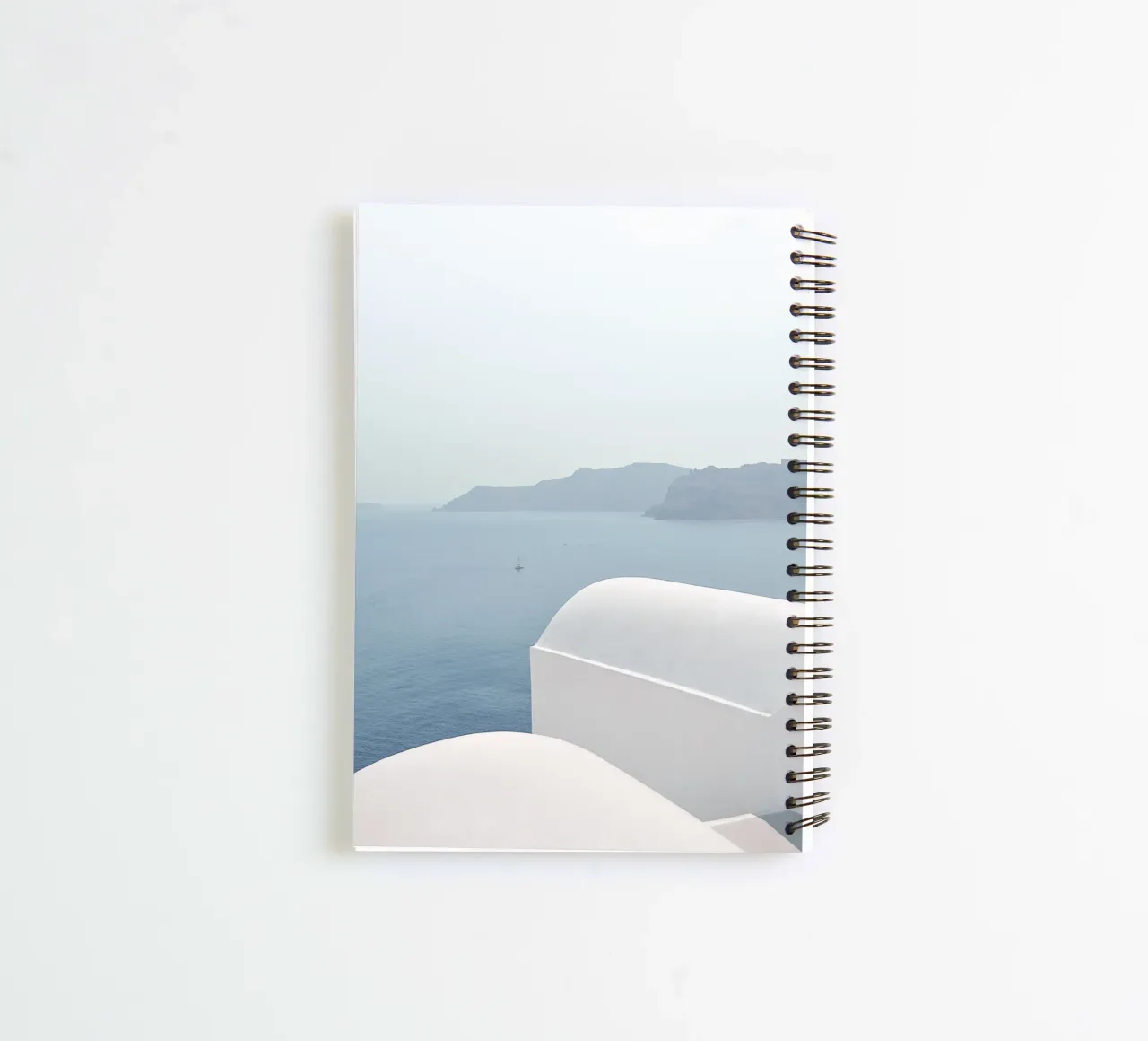 Design vue mer Égée - calme & espace carnet à spirale de Whole©