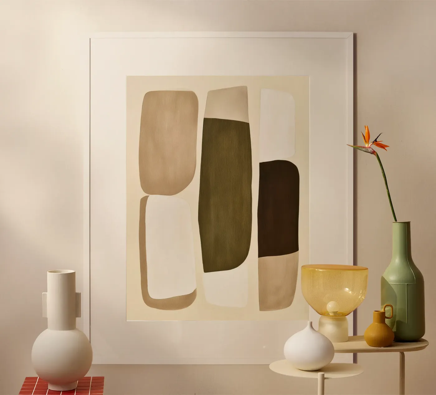 Olive Modern Forms poster da Flow Line 2